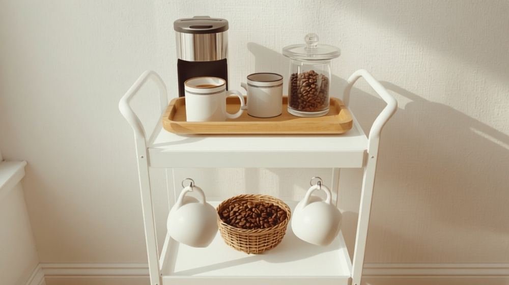 Apartment Coffee Corner Ideas (Renter-Friendly, No Drilling)