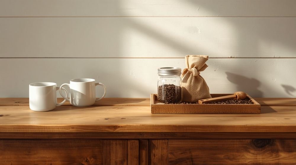 23 Farmhouse Coffee Bar Ideas (That Aren't Cliché)