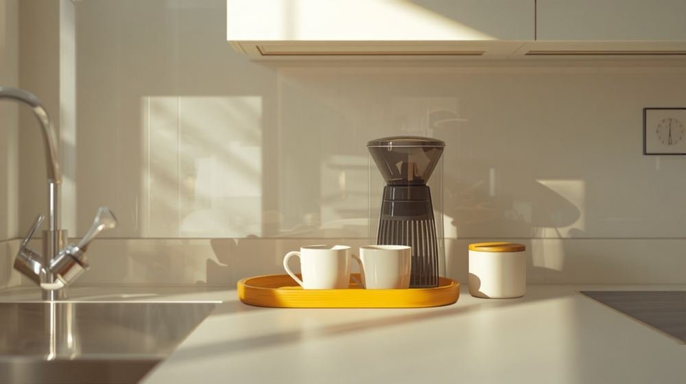 Kitchen Counter Coffee Station Ideas That Don't Take Over